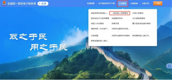 新电子税务局中如何查询一般纳税人资格?